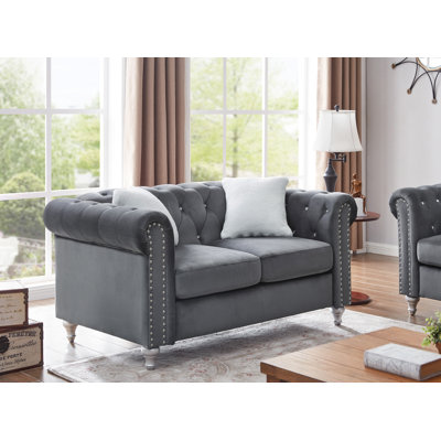 Raisa 60in Loveseat, Gray