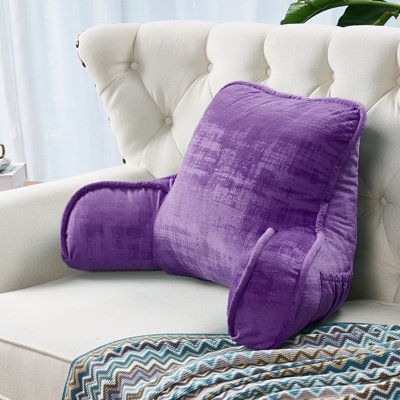 Textured Velvet Bedrest Pillow Cover & Insert