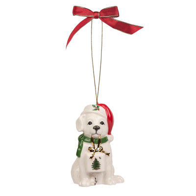 Spode Christmas Tree Christmas Dog Ornament