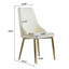Table de salle à manger moderne 59,05 po en pierre artificielle blanche pouvant accueillir 8 personnes -Table tournante en pierre artificielle blanche 31,5 po