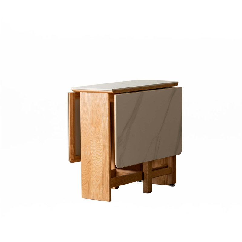 Table de salle à manger extensible avec pieds en chêne massif