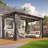 10 ft. W x 10 ft. D Outdoor Polycarbonate Hardtop Gazebo, Wall-Mounted Aluminum Frame Gazebo with Slope Roof-95198002