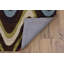 Tapis brun rectangulaire en polyester touffeté à la main 6 pi 6 po x 9 pi 6 po Henrey Abtract