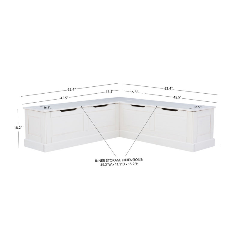 Selby Upholstered Storage Bench, Brown, Navy