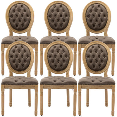 Chaise d'appoint en similicuir capitonné H 19,7 po avec garniture cloutée Amando