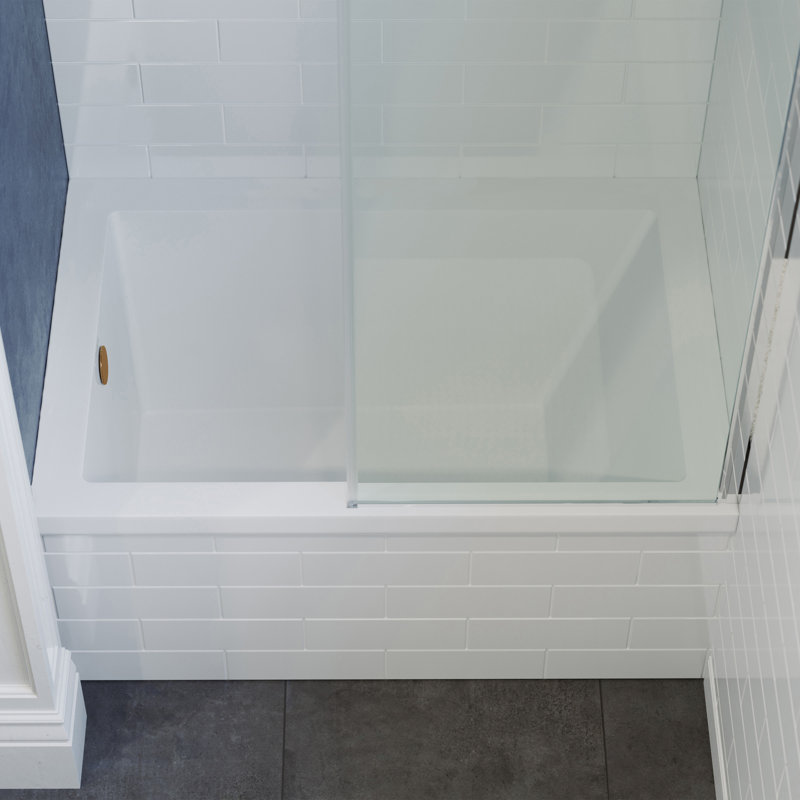 Voltaire 48" x 32" Alcove Bathtub, Left, White