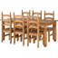 Castillon 6 - Person Pine Solid Wood Dining Set