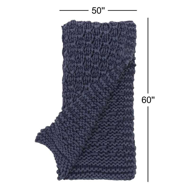 Headly Throw Blanket, Indigo