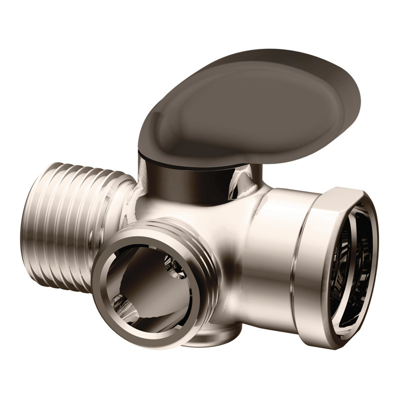 Inverseur pour bras de douche Moen®, Nickel poli