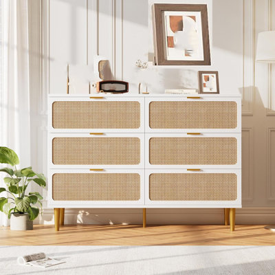 Commode 6 tiroirs L 47,2 po x l 39,5 po