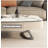 Modern irregular oval stone coffee table-110892077