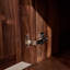 Durable Walnut Cabinet with Glass Door