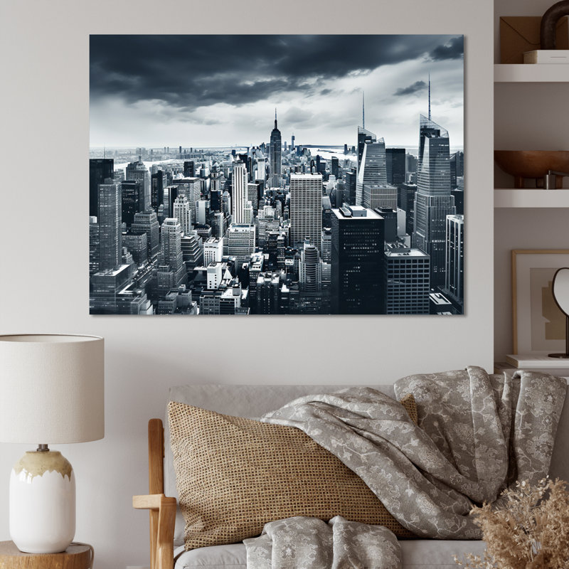 «Skyscrapers Urban Elegance I», reproduction sur toile, H 24 po x l 32 po x P 1 po, Toile tendue