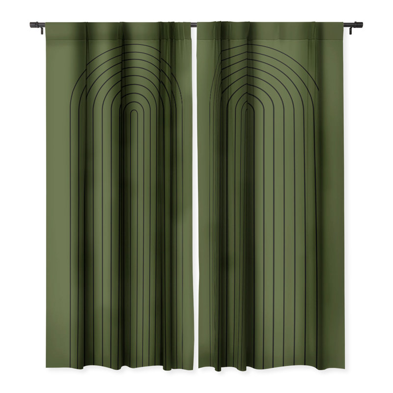 Panneau de rideau occultant en polyester Xian, L 50 po x L 96 po