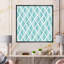 «Light Blue Diamonds», reproduction d'art sur toile à motifs-66812099-66812100