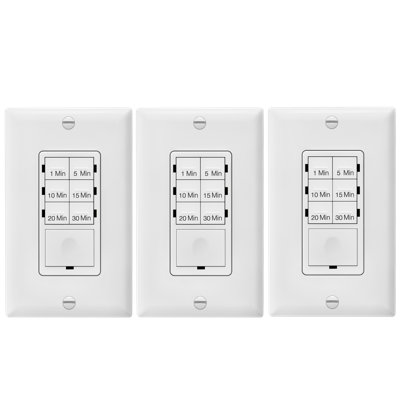 Enerlites 30-Minute 7-Button Preset Countdown Timer Switch