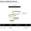 4 Rings Modern LED Chandelier,DIY Shape Dimmable Pendant Lighting for Living Dining Room Foyer