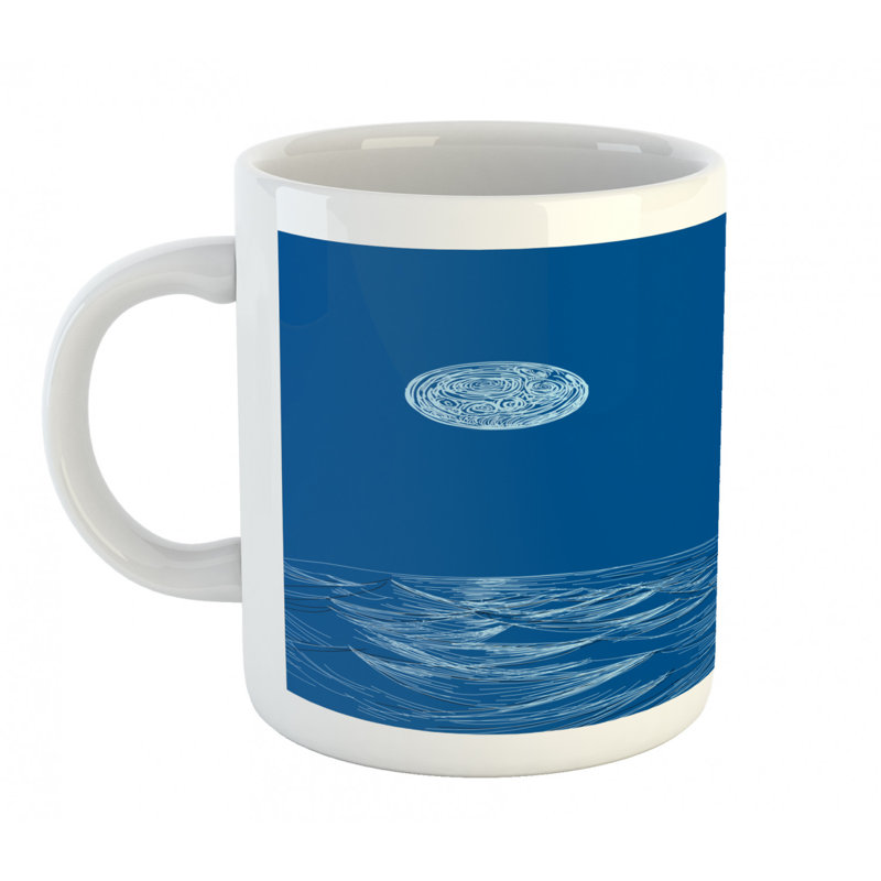 Grande tasse à café nautique voilier