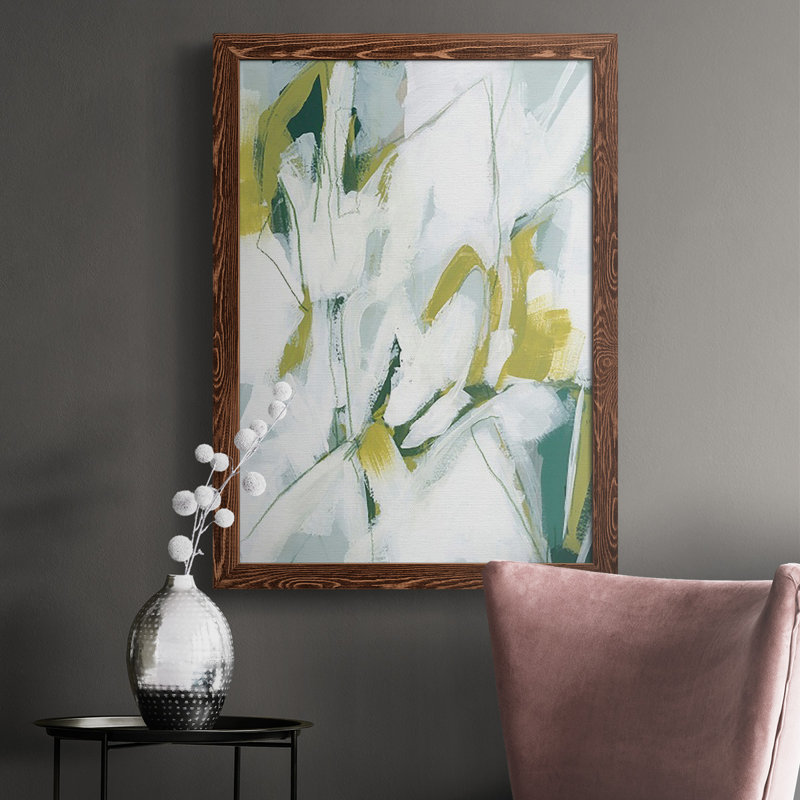 Paonia Emerald Ice II, reproduction d'art sur toile, H 43,5 po x l 31,5 po x P 1 po, Érable
