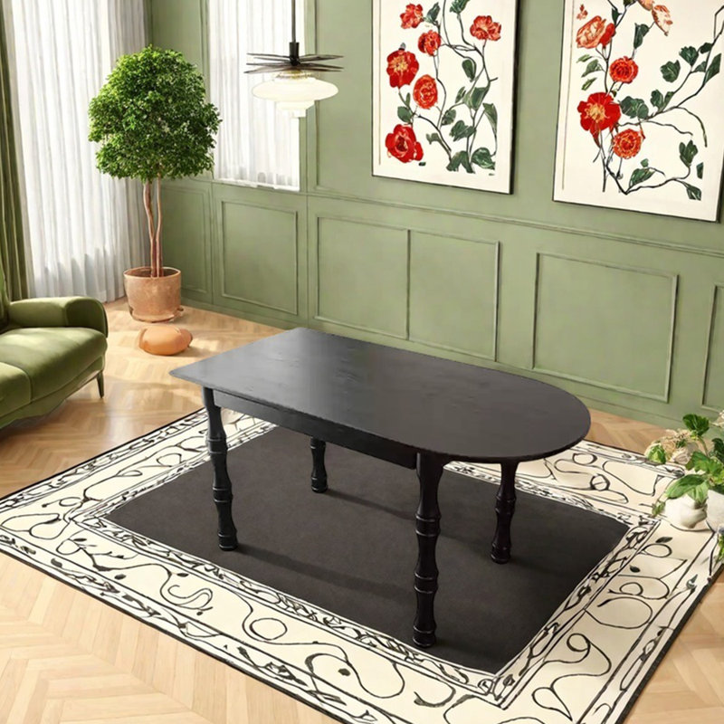Table de salle à manger Vintage, H 29,53 po x L 55,12 po x l 27,56 po
