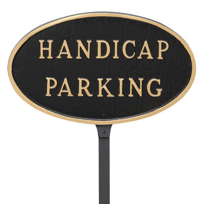 Handicap Parking Statement Garden Sign