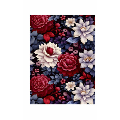 «Floral Dreaming of Luxe Flowers IV», reproduction d'art classique sans cadre