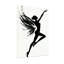 Abstract Silhouette Fairy In Flight With Wings-311402600