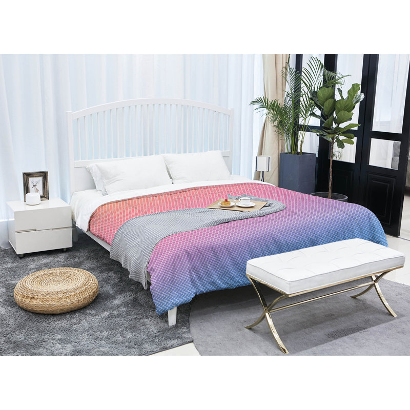 Katelyn Elizabeth Geometric Shapes Comforter, King Comforter, Yellow/Pink/Blue
