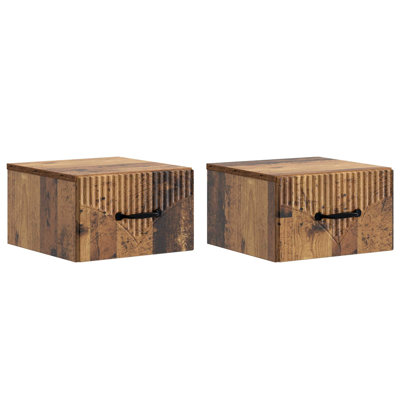34.5cm W Manufactured Wood Bedside Table