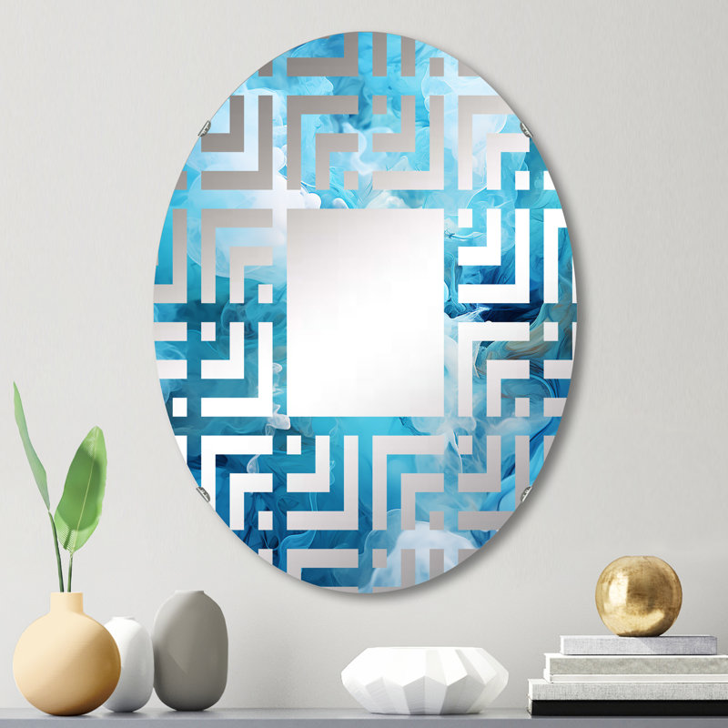 Miroir mural oval, 29,5 po x 19,6 po