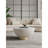 Anderson Sintered Stone Top Upholstered Coffee Table In Cream-18475907