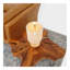 Lampe de table Levio, base en bois de chêne naturel avec abat-jour en lin, matériau de tissage 110-120 V