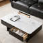 Table basse rectangulaire en pierre micro-cristalline