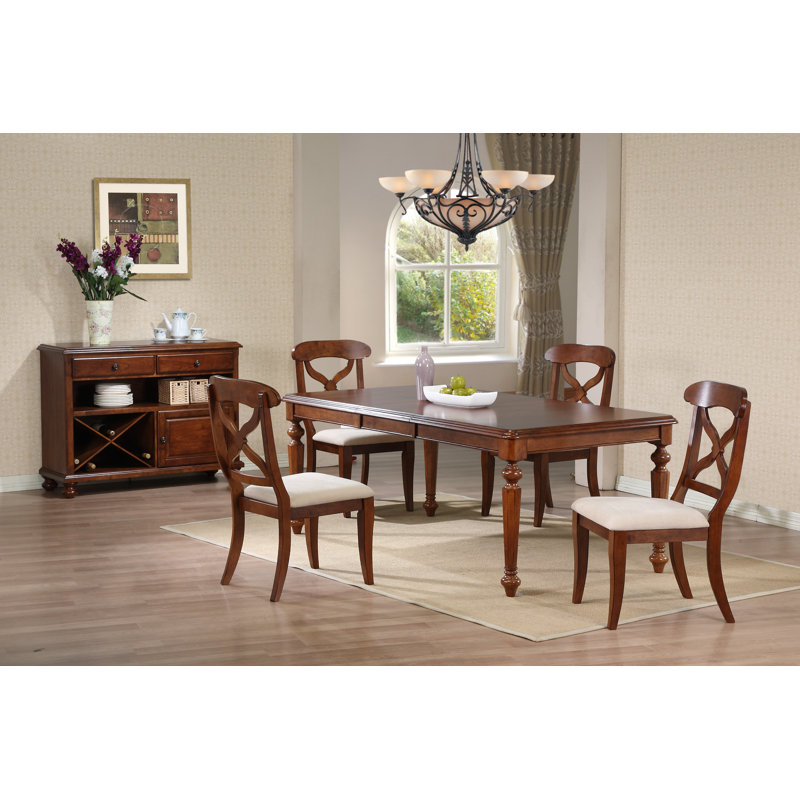 Azura 4 - Person Solid Wood Top Four Leg Dining Set