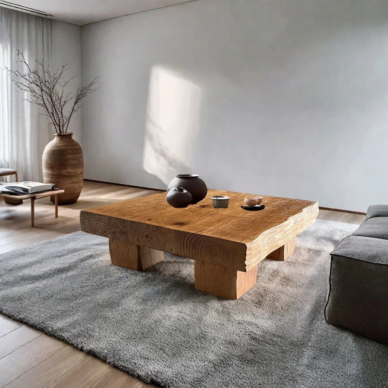 Table basse Wabi-Sabi, 39.37" H x 39.37" W x 15.75" D