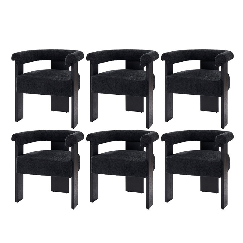 Chaise de salle à manger Weisberg, Noir
