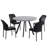 Siefert 35.4'' Round Dining Table Set, Kitchen Dining Table and 4 Dining Chairs-992375938-993963557