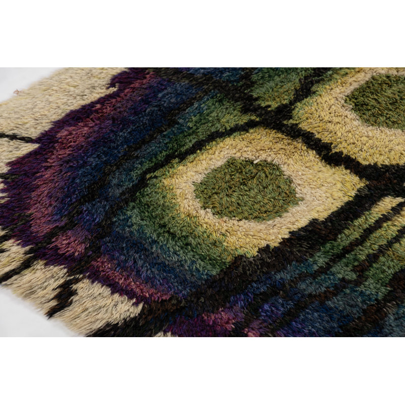 Scandinavian One-of-a-Kind 3'9x6'7 Hand Knotted Area Rug