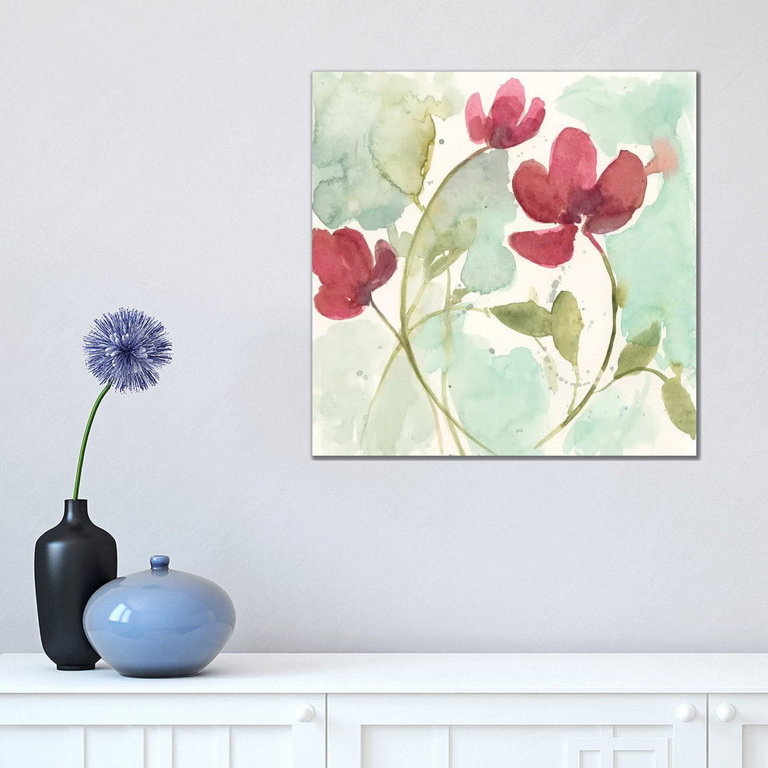 Sweetheart Flowers by - Wrapped Canvas