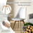  Dining Chairs Set Of 4, Mid Century Modern Kitchen Chairs With PU Leather Seat & Wood Legs For Indoor Outdoor Use, White-1074904454