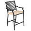 Tabouret de bar 25 po avec coussin