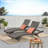 Outdoor Wicker Chaise Lounge Set-81020874