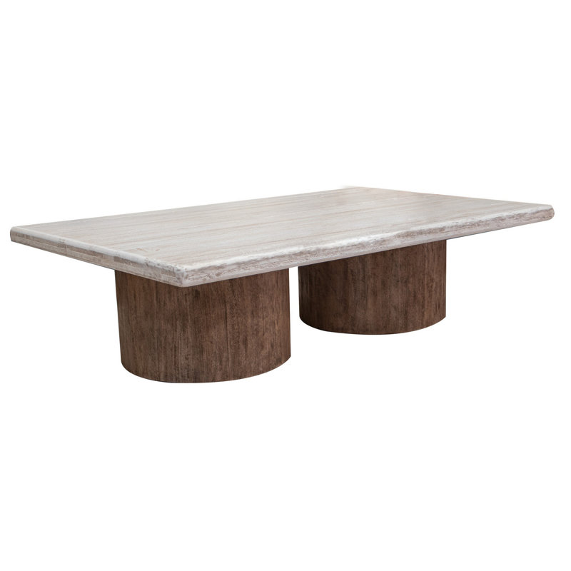Solid Wood Coffee Table, 18" H x 67" L x 43" W