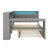 All-In-One Platform Bed With Upholstered Headboard And Convenient Features-1069923036