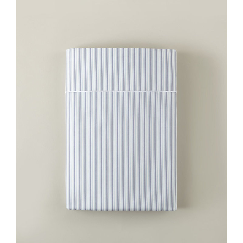 Windsor Stripe Classic Printed Sheet Set, Full/Queen Sheet Set with 2 Pillowcases, Stripe Wedgewood
