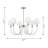 Elsay Dining Room Chandelier With White Linen Shade-112738138-112738135-112738142