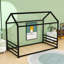Lit sur pied avec garde-corps en forme de maison-754657377-754657378