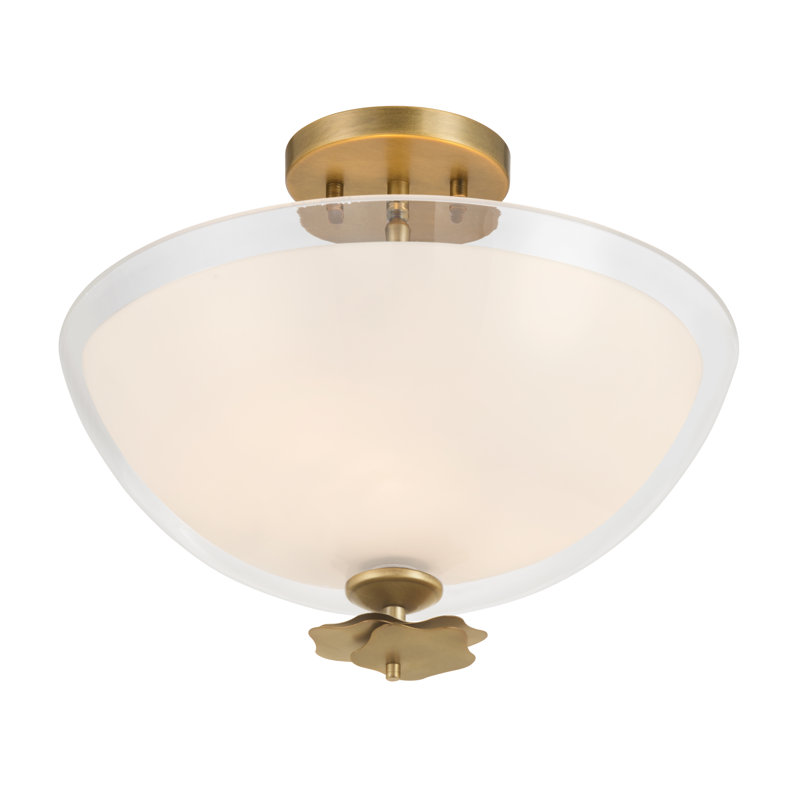 Plafonnier semi-encastré 3 lumières 15 po Elowen