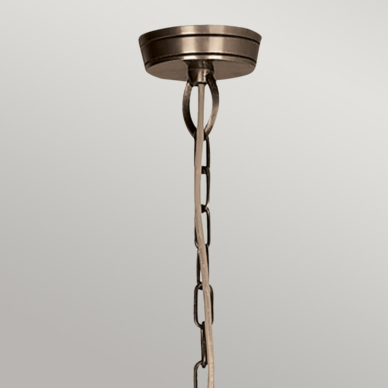 Noi 6 - Light Candle Style Chandelier, Dark Bronze