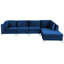 Millings 5 Seater Velvet Sofa & Chaise-34863813-34863815
